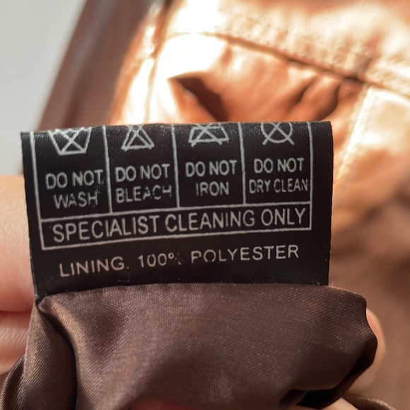 Brown leather jacket - Picture 6 of 6